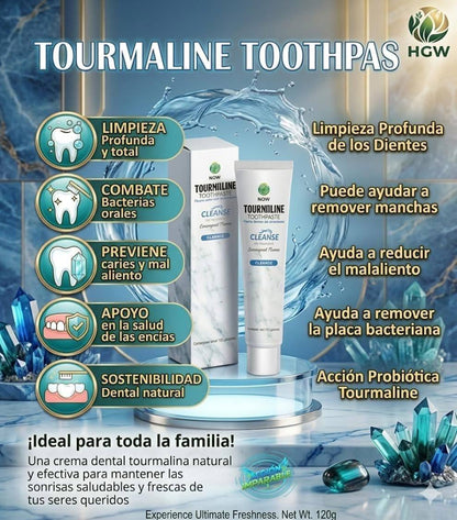 Pasta Dental Natural Tourmaline Blanca Sin Flour  | 120 g